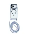 Coque Cordon MagSafe pour iPhone 17 Pro Max avec Contour Chromé