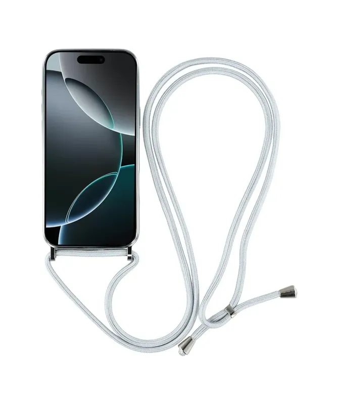 Coque Cordon MagSafe pour iPhone 17 Pro Max avec Contour Chromé