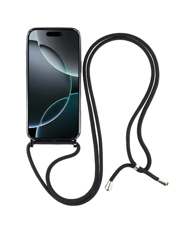 Coque Cordon MagSafe pour iPhone 17 Pro Max avec Contour Chromé