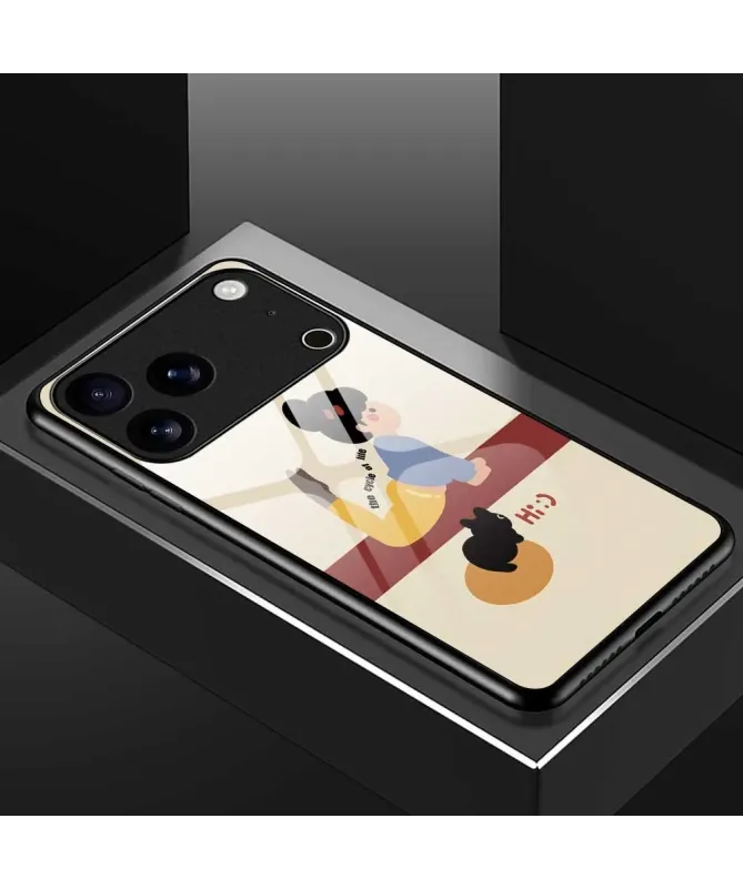 Coque iPhone 17 Pro Max à Motif Yoga et Chat | ZEN