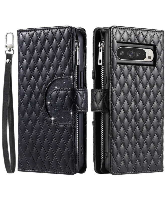 Housse Google Pixel 10 Pro XL Matelassée à Poche Zippée