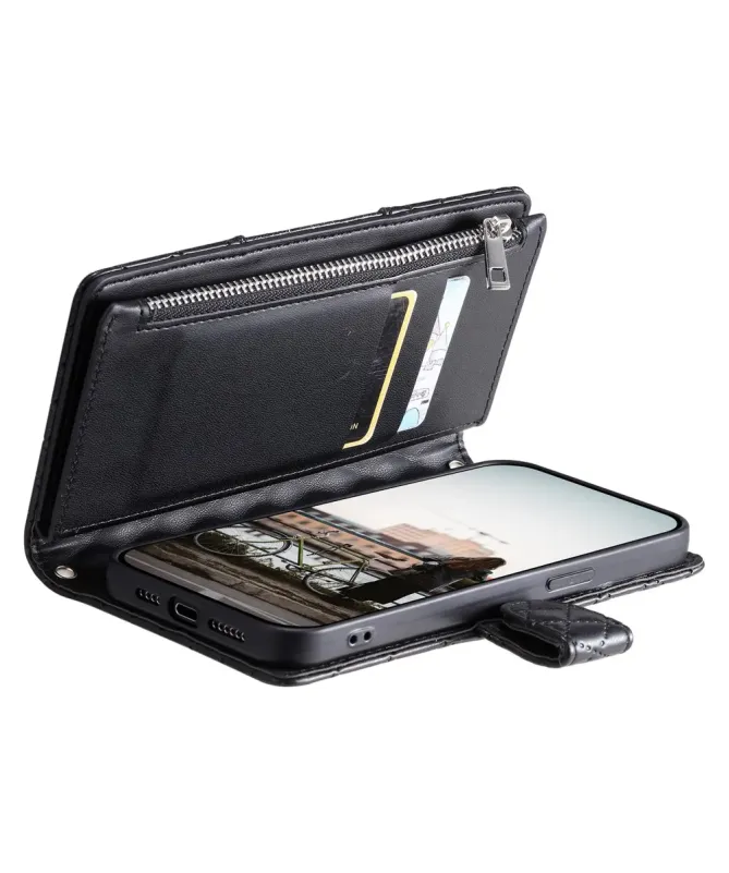 Housse Google Pixel 10 Pro XL Matelassée à Poche Zippée