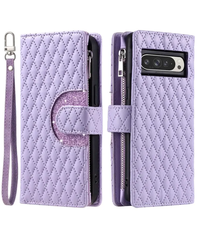 Housse Google Pixel 10 Pro XL Matelassée à Poche Zippée