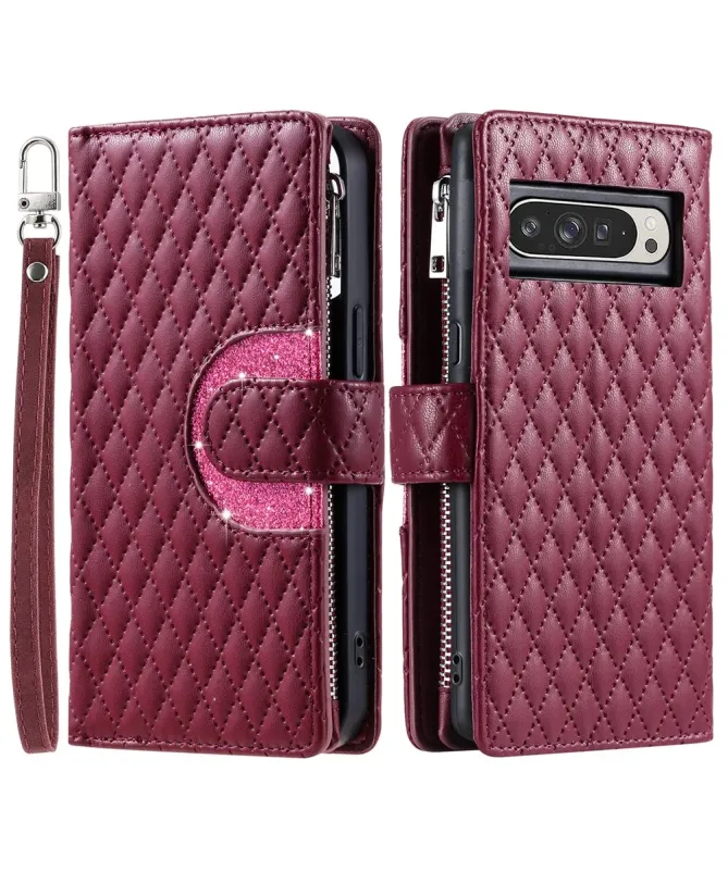 Housse Google Pixel 10 Pro XL Matelassée à Poche Zippée