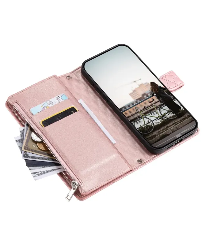 Housse Google Pixel 10 Pro XL Matelassée à Poche Zippée