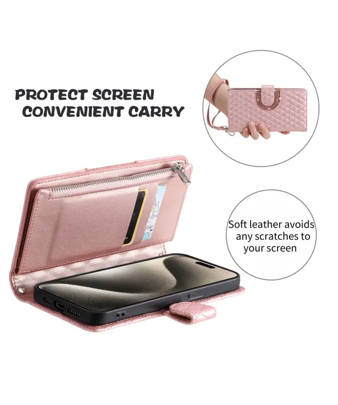 Housse Google Pixel 10 Pro XL Matelassée à Poche Zippée