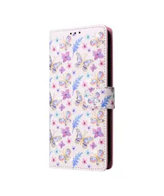 Housse Samsung Galaxy A17 5G à Papillons et Fleurs Pastel