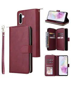 Housse Samsung Galaxy A17 5G Portefeuille Grande Capacité à Zip