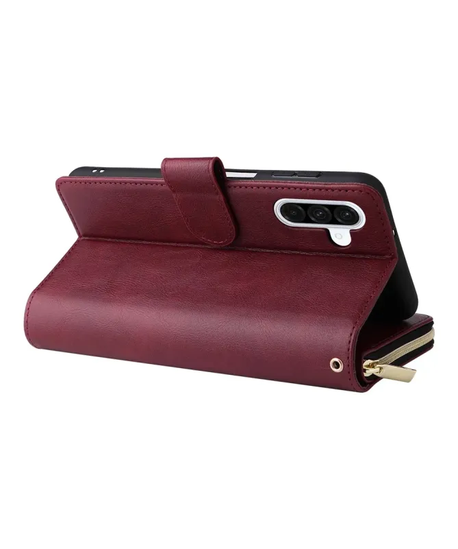 Housse Samsung Galaxy A17 5G Portefeuille Grande Capacité à Zip