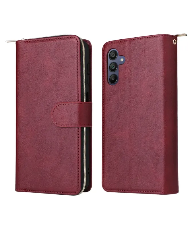Housse Samsung Galaxy A17 5G Portefeuille Grande Capacité à Zip