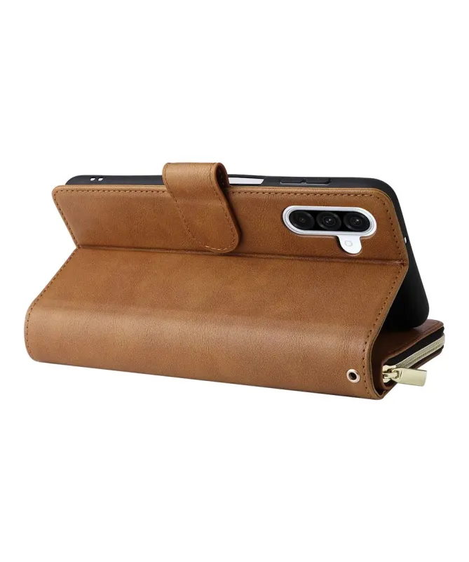 Housse Samsung Galaxy A17 5G Portefeuille Grande Capacité à Zip