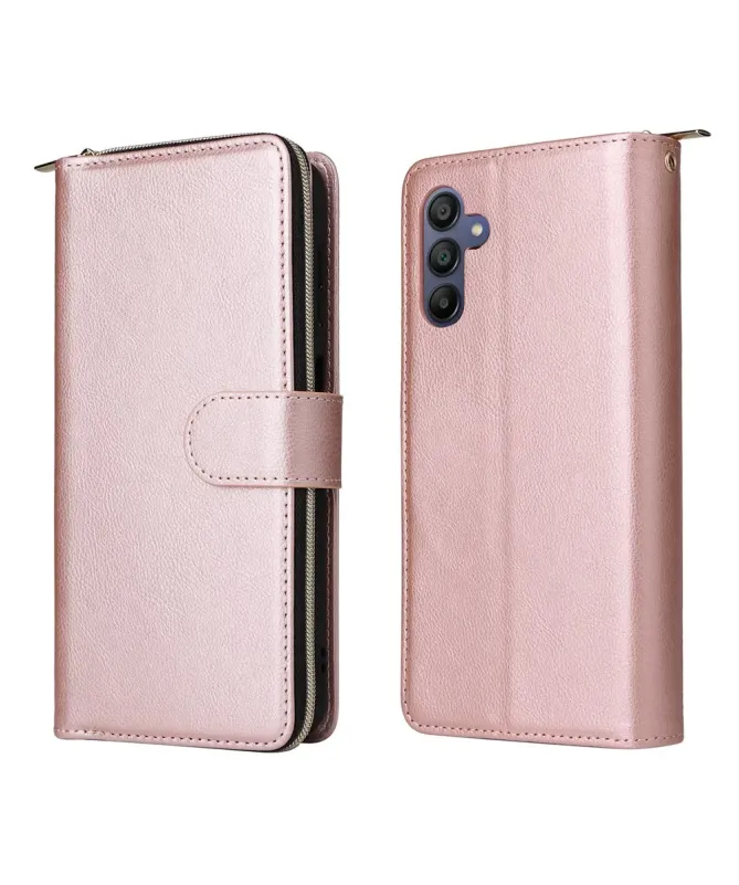 Housse Samsung Galaxy A17 5G Portefeuille Grande Capacité à Zip