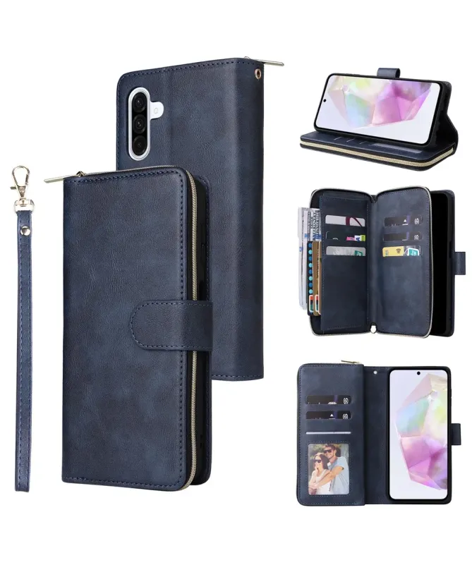 Housse Samsung Galaxy A17 5G Portefeuille Grande Capacité à Zip