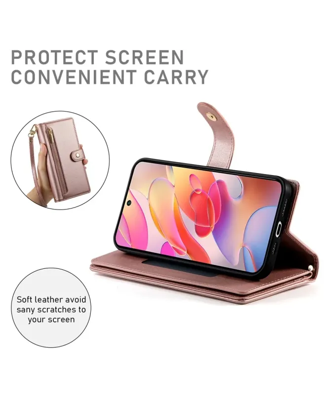 Housse Samsung Galaxy A17 5G / A26 5G Portefeuille avec Bandoulière et