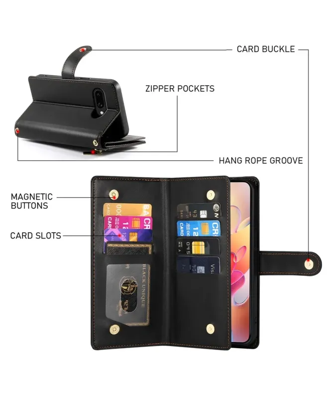 Housse Samsung Galaxy A17 5G / A26 5G Portefeuille avec Bandoulière et