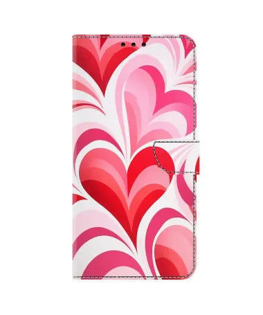 Housse Samsung Galaxy A17 5G à Cœurs Graphiques et Colorés