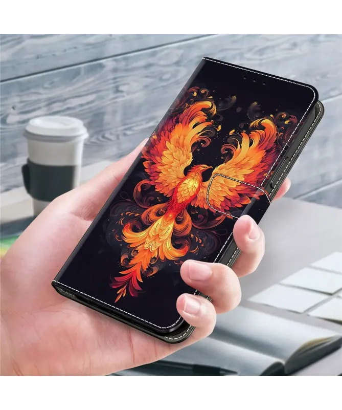 Housse Samsung Galaxy A17 5G à Motif Phénix Flamboyant