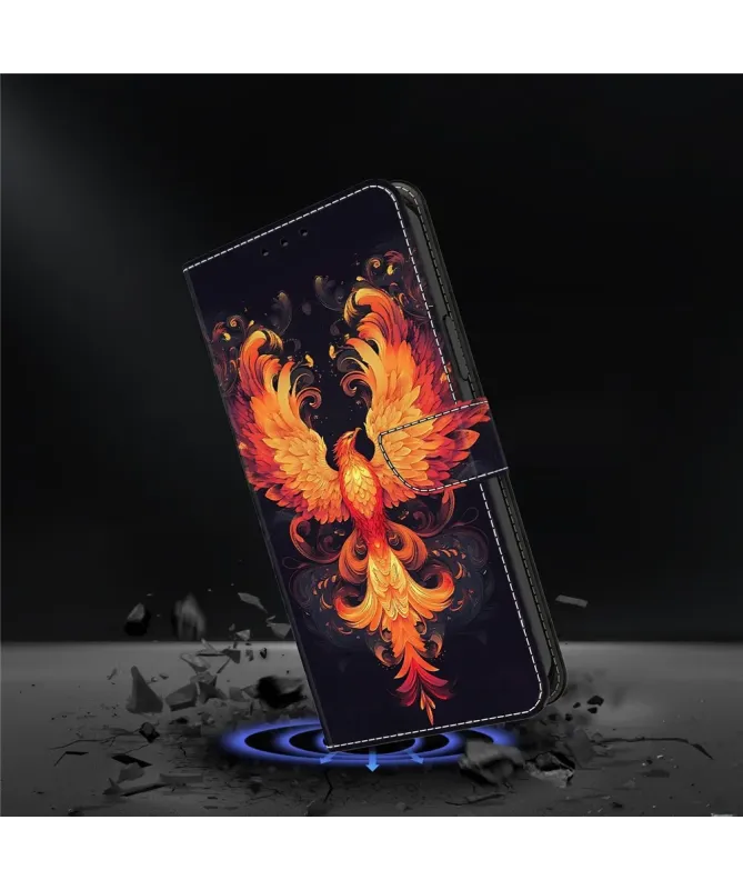 Housse Samsung Galaxy A17 5G à Motif Phénix Flamboyant