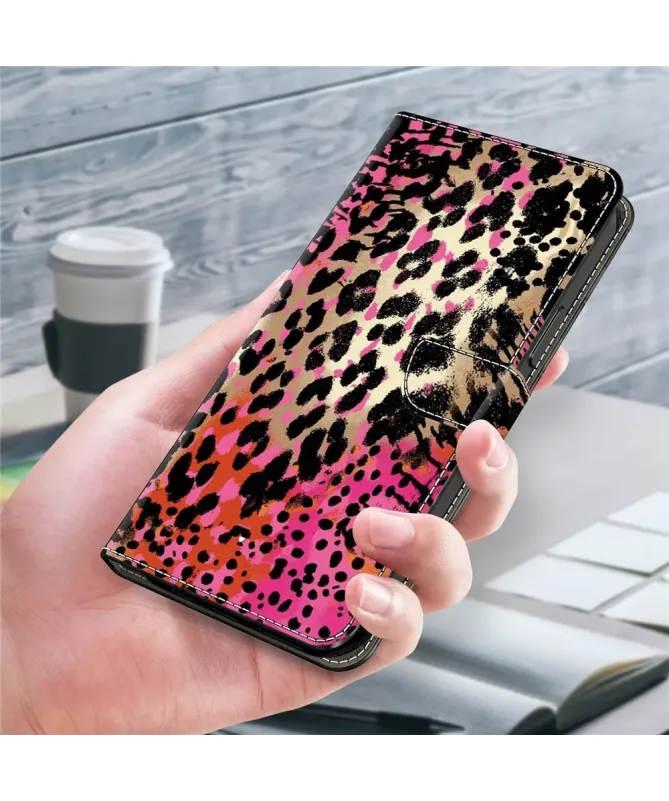 Housse Samsung Galaxy A17 5G à Imprimé Léopard Coloré - photo 3