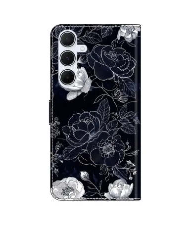 Housse Samsung Galaxy A17 5G à Fleurs en Clair-Obscur