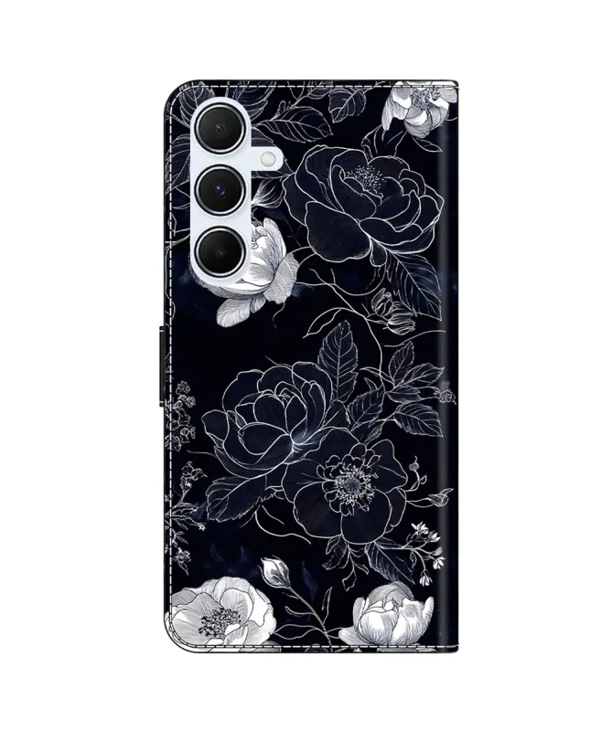 Housse Samsung Galaxy A17 5G à Fleurs en Clair-Obscur