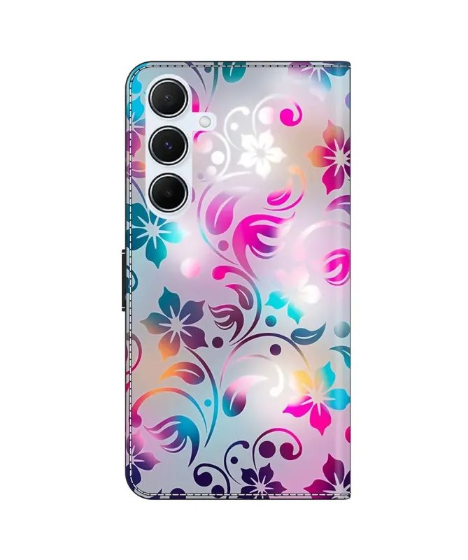 Housse Samsung Galaxy A17 5G à Arabesques Florales Lumineuses