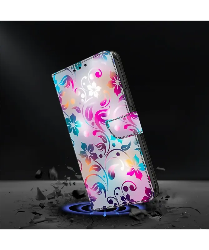 Housse Samsung Galaxy A17 5G à Arabesques Florales Lumineuses