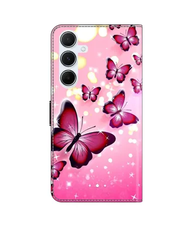 Housse Samsung Galaxy A17 5G à Papillons Scintillants