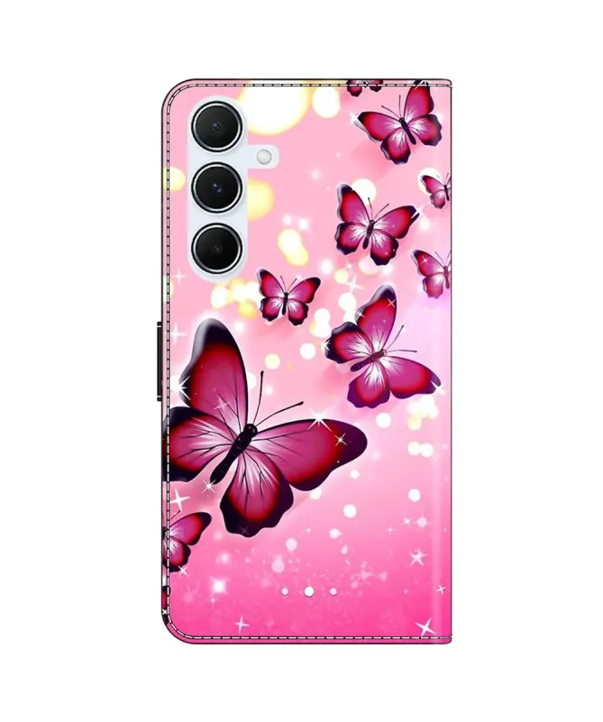 Housse Samsung Galaxy A17 5G à Papillons Scintillants