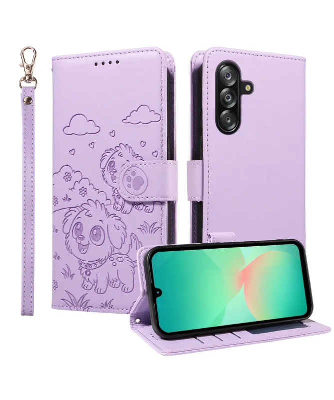 Housse Samsung Galaxy A17 5G à Motif Chiens en Relief | CUDDLE