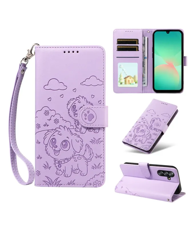 Housse Samsung Galaxy A17 5G à Motif Chiens en Relief | CUDDLE