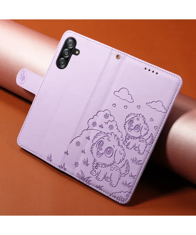 Housse Samsung Galaxy A17 5G à Motif Chiens en Relief | CUDDLE