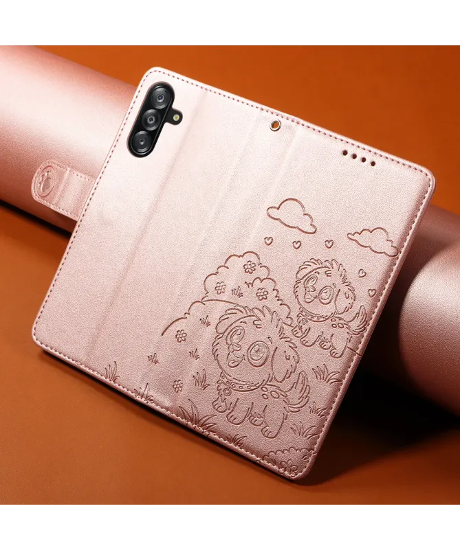 Housse Samsung Galaxy A17 5G à Motif Chiens en Relief | CUDDLE