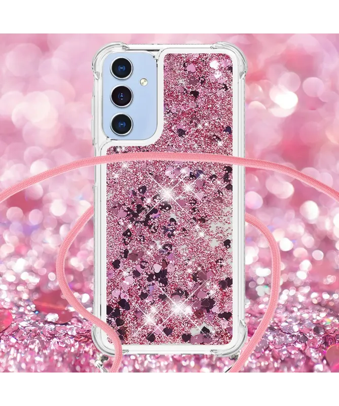 Coque Samsung Galaxy A17 5G / A26 5G | Paillettes et Cordon