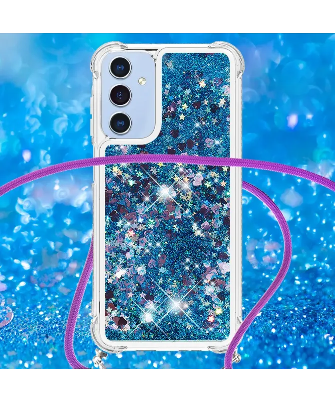 Coque Samsung Galaxy A17 5G / A26 5G | Paillettes et Cordon