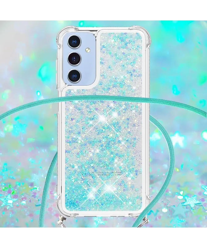 Coque Samsung Galaxy A17 5G / A26 5G | Paillettes et Cordon