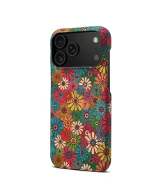 Coque iPhone 17 Pro Max Fleurs Pop Rétro