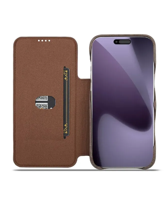 Coque iPhone 17 Pro Max LC.IMEEKE avec rabat simili cuir