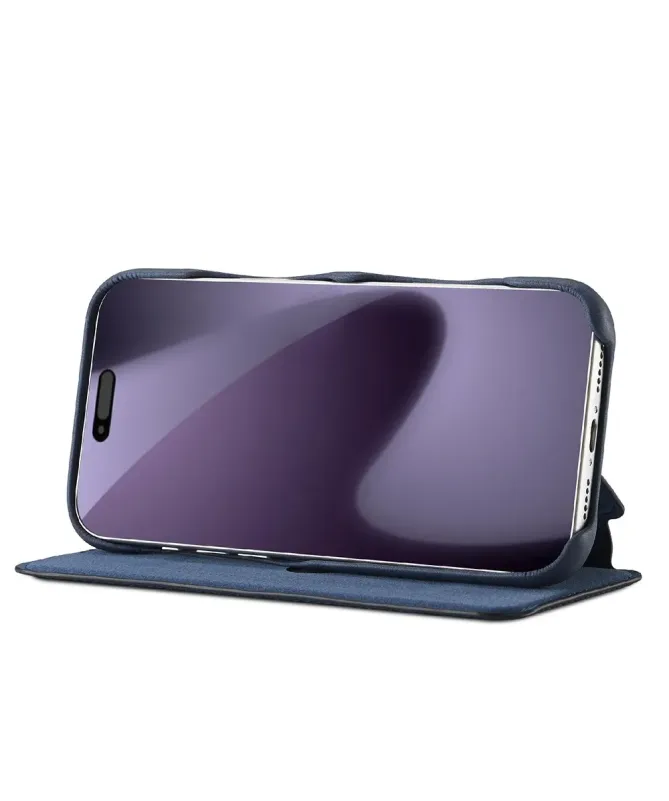 Coque iPhone 17 Pro Max LC.IMEEKE avec rabat simili cuir