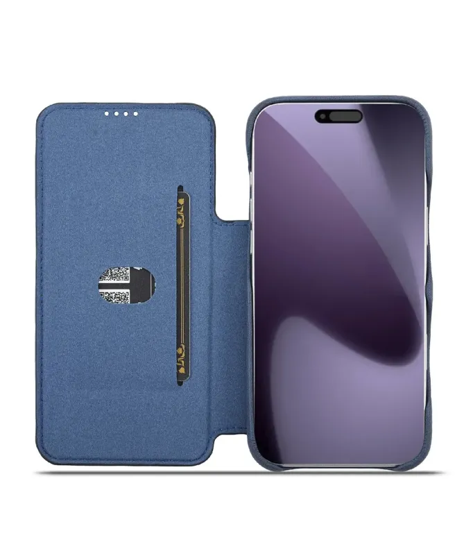 Coque iPhone 17 Pro Max LC.IMEEKE avec rabat simili cuir