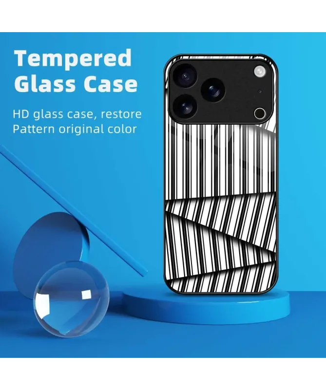 Coque iPhone 17 Pro Max "Code-Barres" Abstrait
