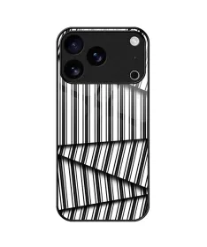 Coque iPhone 17 Pro Max "Code-Barres" Abstrait