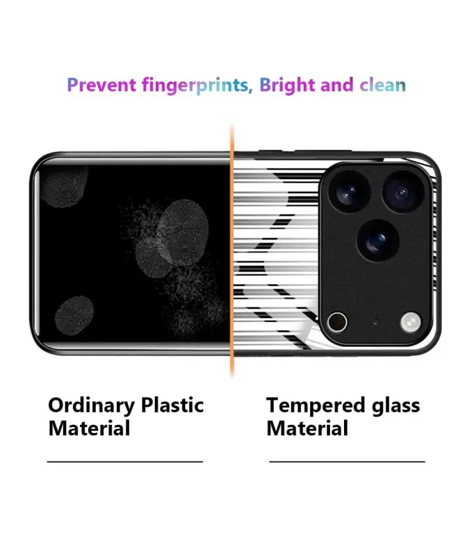 Coque iPhone 17 Pro Max "Code-Barres" Abstrait