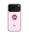 Coque iPhone 17 Pro Max "Lucky Vibe" Vichy Rose