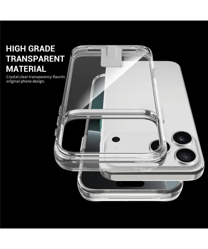Coque iPhone 17 Pro Max Transparente avec Béquille