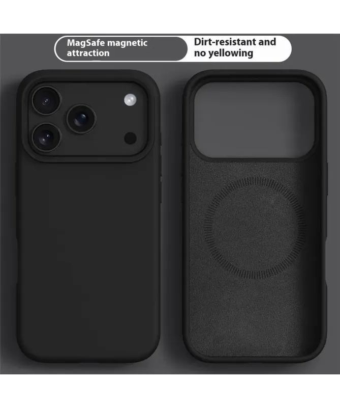 Coque iPhone 17 Pro Max Compatible MagSafe en Silicone Liquide | V1
