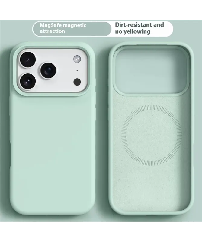 Coque iPhone 17 Pro Max Compatible MagSafe en Silicone Liquide | V1