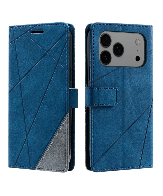 Housse Portefeuille iPhone 17 Pro Max Lignes Géométriques