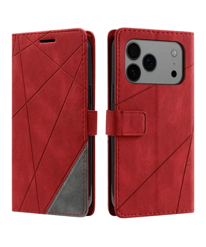 Housse Portefeuille iPhone 17 Pro Max Lignes Géométriques