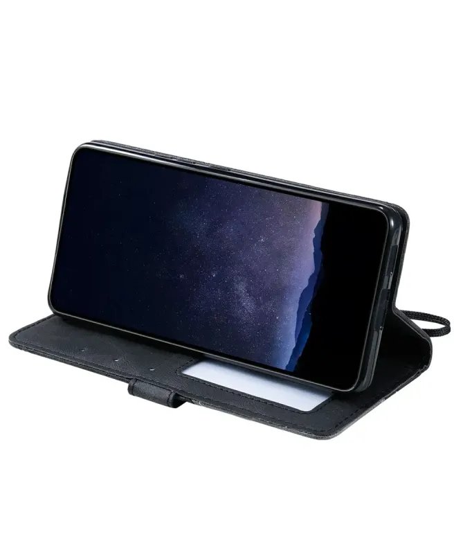 Housse Portefeuille iPhone 17 Pro Max Lignes Géométriques